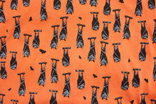 Load image into Gallery viewer, CLASSIC 80’s CUT UNISEX T-SHIRT Flying Fox Fruit Bat in Sunset Orange