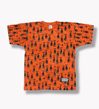 Load image into Gallery viewer, CLASSIC 80’s CUT UNISEX T-SHIRT Flying Fox Fruit Bat in Sunset Orange