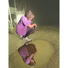 Load image into Gallery viewer, FLYING FOX FRUIT BAT T-Shirt Dress in Violet