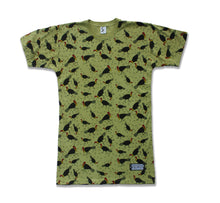 Load image into Gallery viewer, BRUSH TURKEY T-Shirt Dress in Terre Verte
