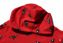 Load image into Gallery viewer, ADULT MAGPIE UNISEX HOODIE in Primary Red
