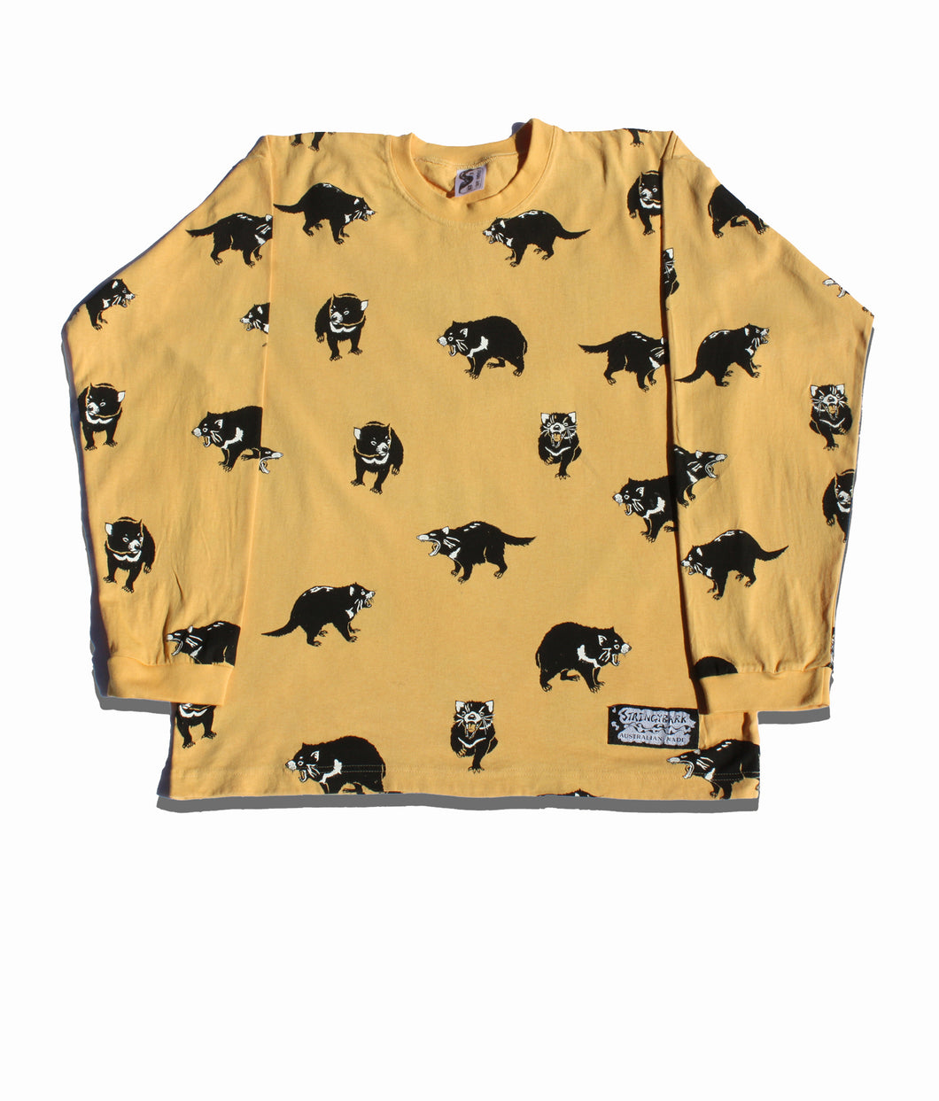 TASMANIAN DEVIL UNISEX Long Sleeve T-SHIRT in Sunshine