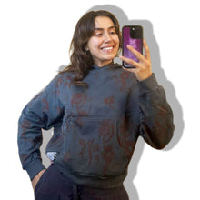 Load image into Gallery viewer, SQUIRREL GLIDER UNISEX HOODIE in Midnight Green
